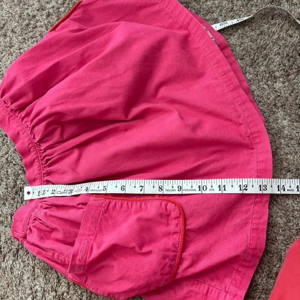 Mini Boden Girls Pink Corduroy Skirt Sz 7-8Y Barbie Spring Summer - Picture 7 of 8